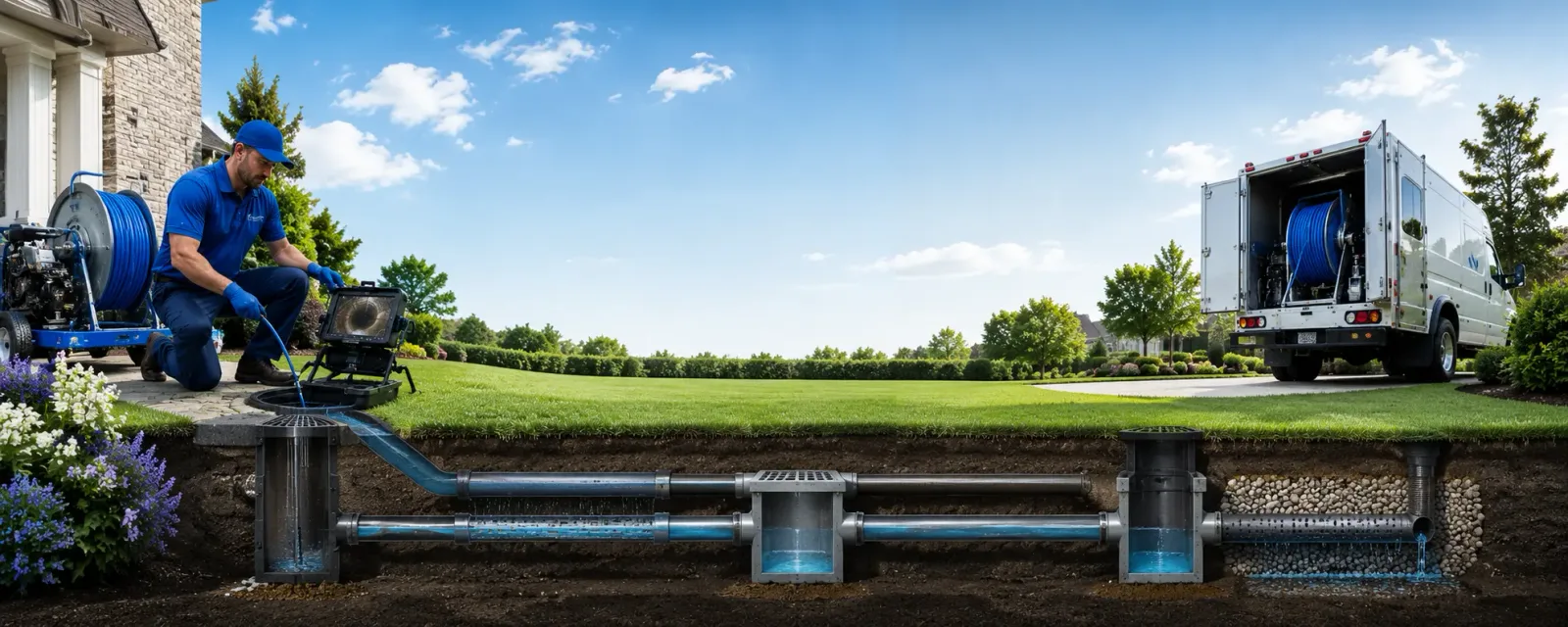Outdoor drain cleaning information for Fourmile, KY